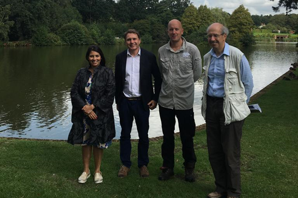 Priti Patel joins team at historic Marks Hall to view WW2 archives