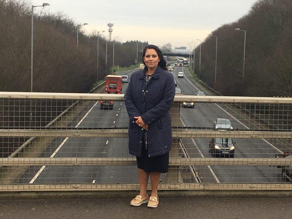 Priti calls for action on A12 scheme