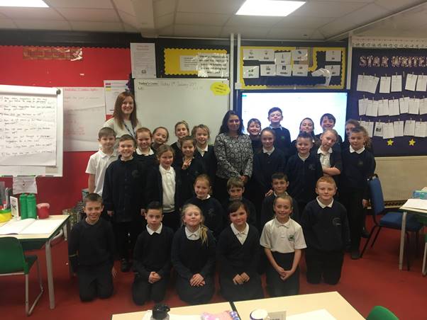 Witham MP visits Elm Hall Primary School to talk about role