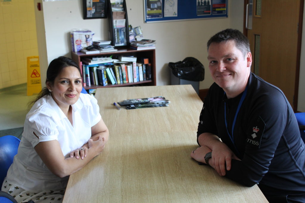 Priti Patel MP meets the new Commander of the North Essex Local Policing Area