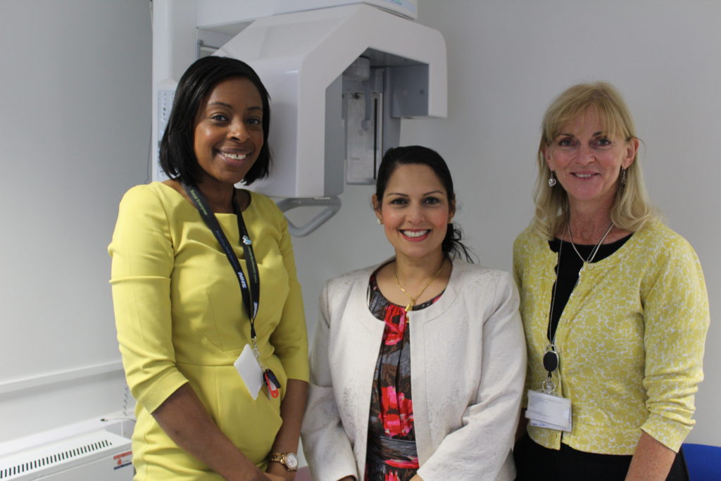 Priti Patel MP visits community dental practice that focuses on the oral health of children and vulnerable people