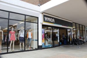 The store front of the new YMCA shop in the Newlands Shopping Centre, Witham.