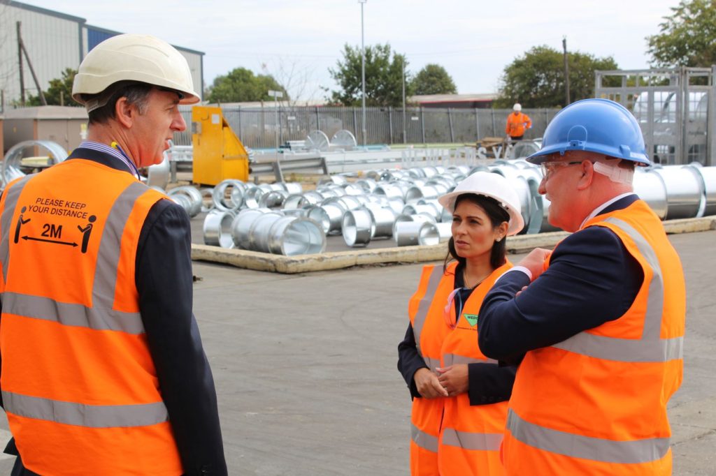 Priti Patel picks up ‘very positive feedback’ as local businesses bounce back from C-19