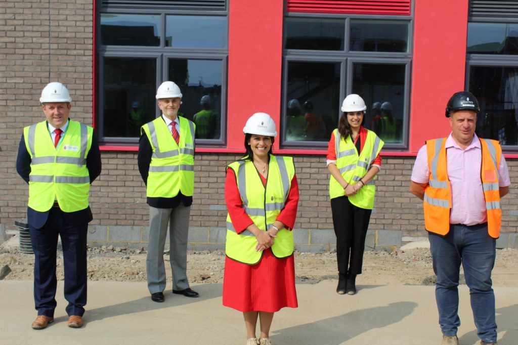 Priti visits the new Lakelands Primary School in Stanway
