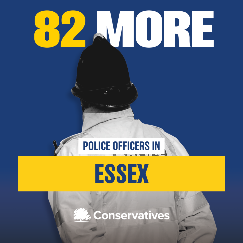 Essex Police bolstered by an extra 82 police officers