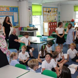 Priti in class at Kelvedon St Mary’s Primary Academy