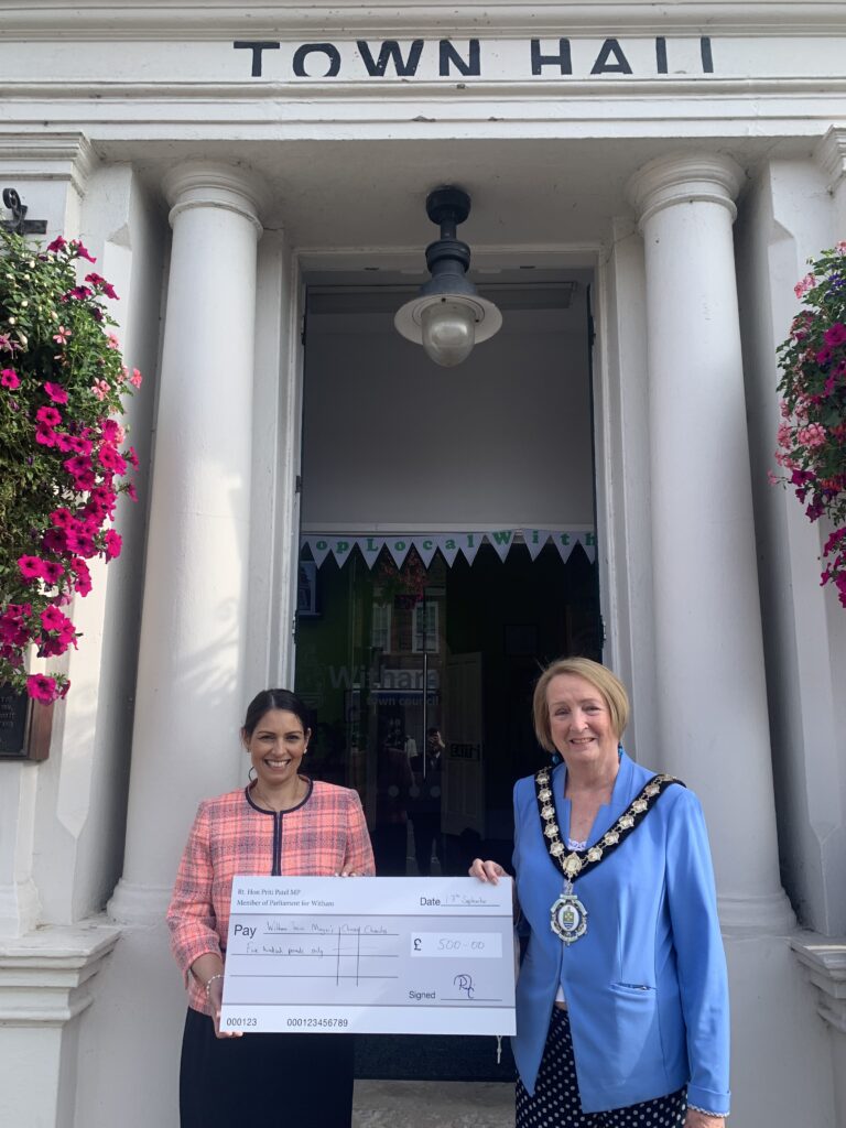 Priti Visits Newly Renovated Witham Town Hall