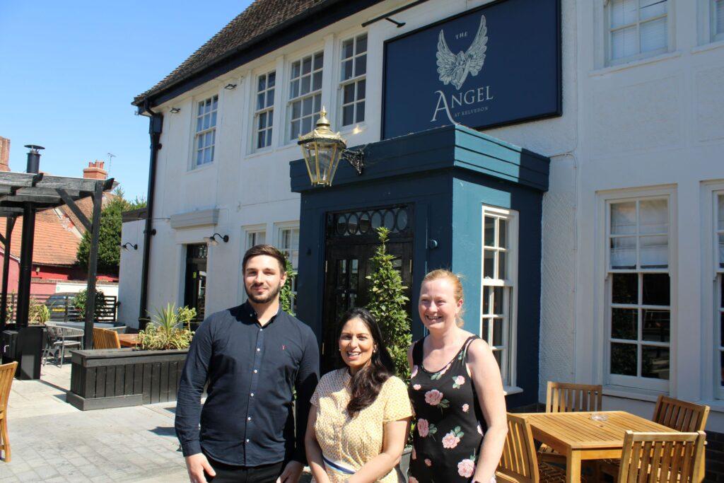 Local MP visits The Angel in Kelvedon to see the results of a £400k refurbishment
