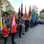 Scenes from the ceremony at the War Memorial in Witham.