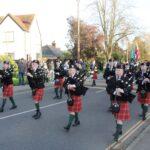 The Remembrance Day parade in Witham on Sunday