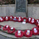 The wreaths laid at the War Memorial in Witham on Sunday.