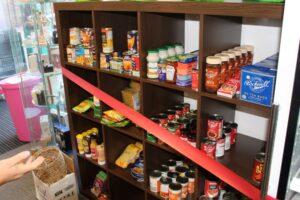 Some of the stock of the new Witham Community Food Support Scheme.