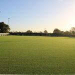 Views of the playing surface at the Aspen Waite Stadium, Scraley Road, Maldon.