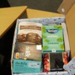 One of the shoeboxes ready to be donated by Maltings Academy students to local residents in care homes
