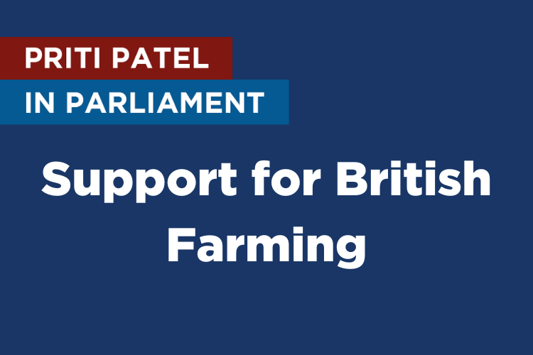 Praise for local farmers and producers in Parliament