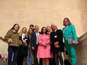 After her speech, Priti met with Richard Graham MP, Rachel Maclean MP, Dawn Dines from Stamp out Spiking, Sloan and the team from TASA, Lorna Street who is a victim of spiking and other campaigners.
