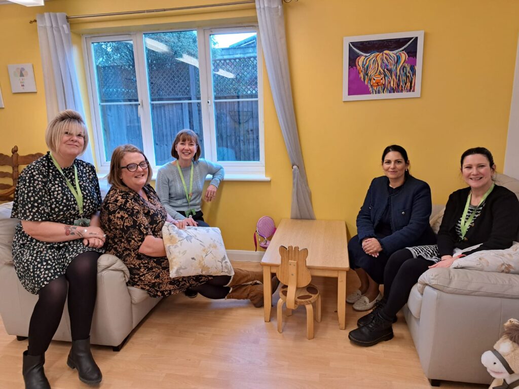 Priti gives her continued support to Domestic Abuse victims and visits women’s refuge in Colchester