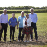 Priti with John & Fiona Stacey, and Adam Scott & Rob Morrell from the NFU who helped to organise the three visits