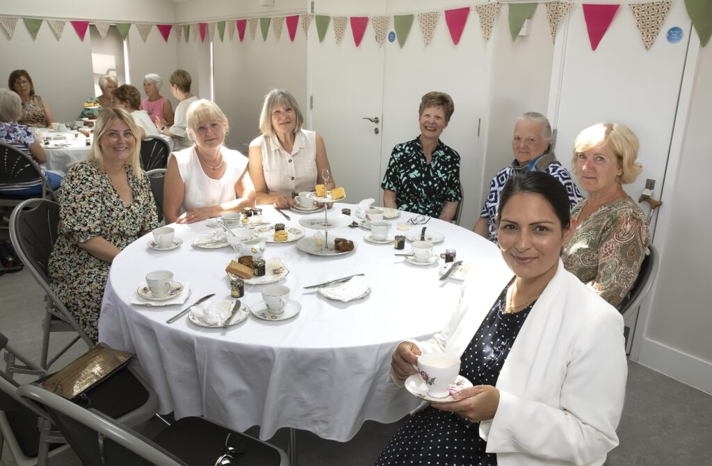 Priti drops in on Breast Cancer Now fundraiser in Tolleshunt Major