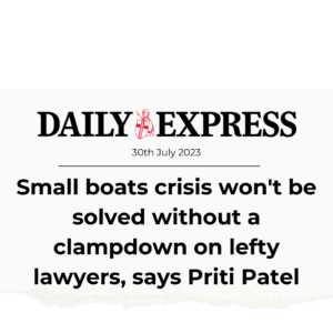 Daily Express small boats lawyers