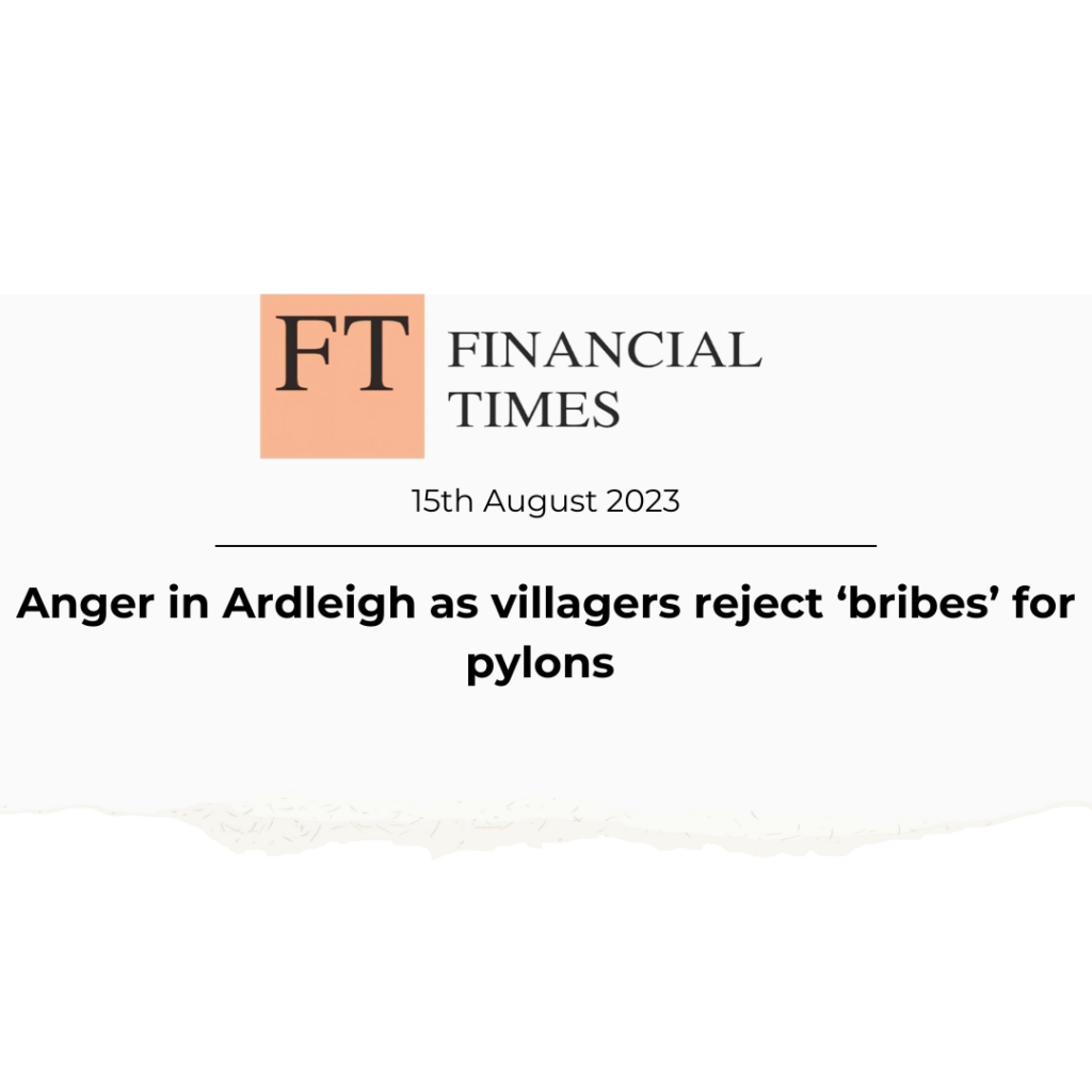 Anger in Ardleigh as villagers reject ‘bribes’ for pylons