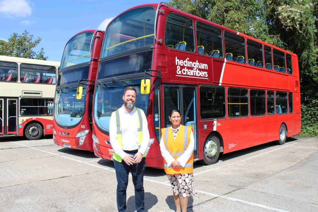 Priti Patel MP meets Managing Director of Go East Anglia to discuss Hedingham bus service concerns