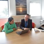 Priti during her meeting with Dan Doherty, Alliance Director for Mid & South Essex ICB