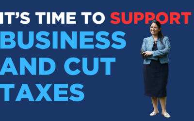 It's time to support business and cut taxes