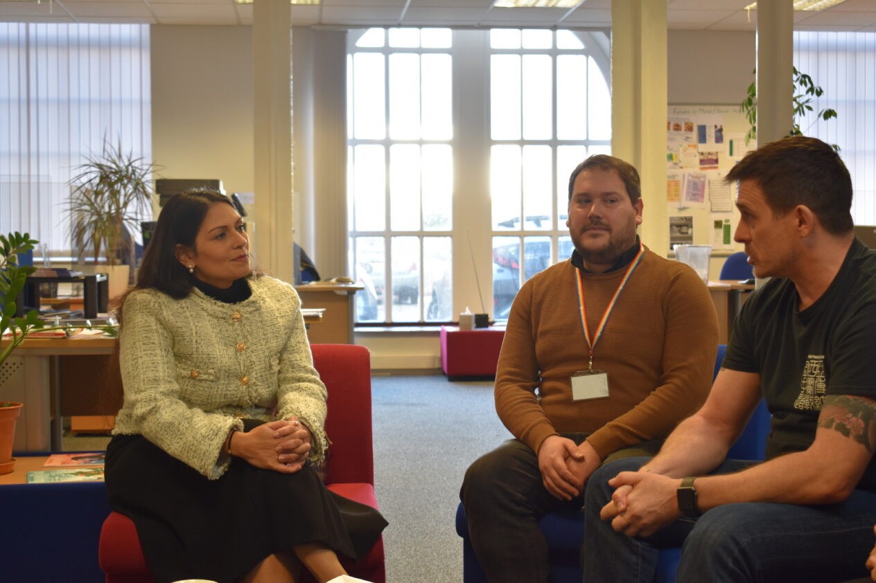 Priti and mental health charity have a meeting of minds