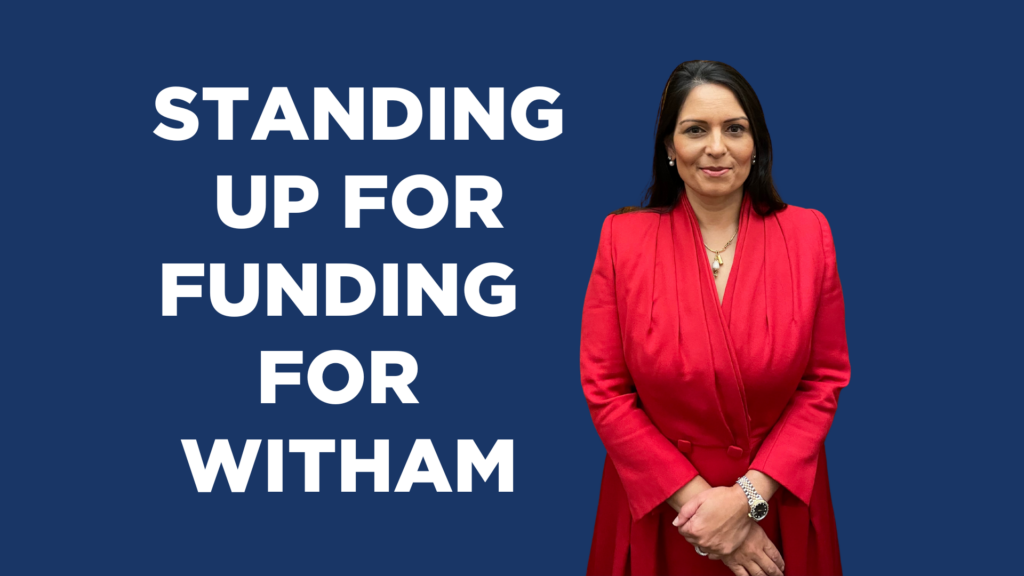 Standing up for funding for Witham