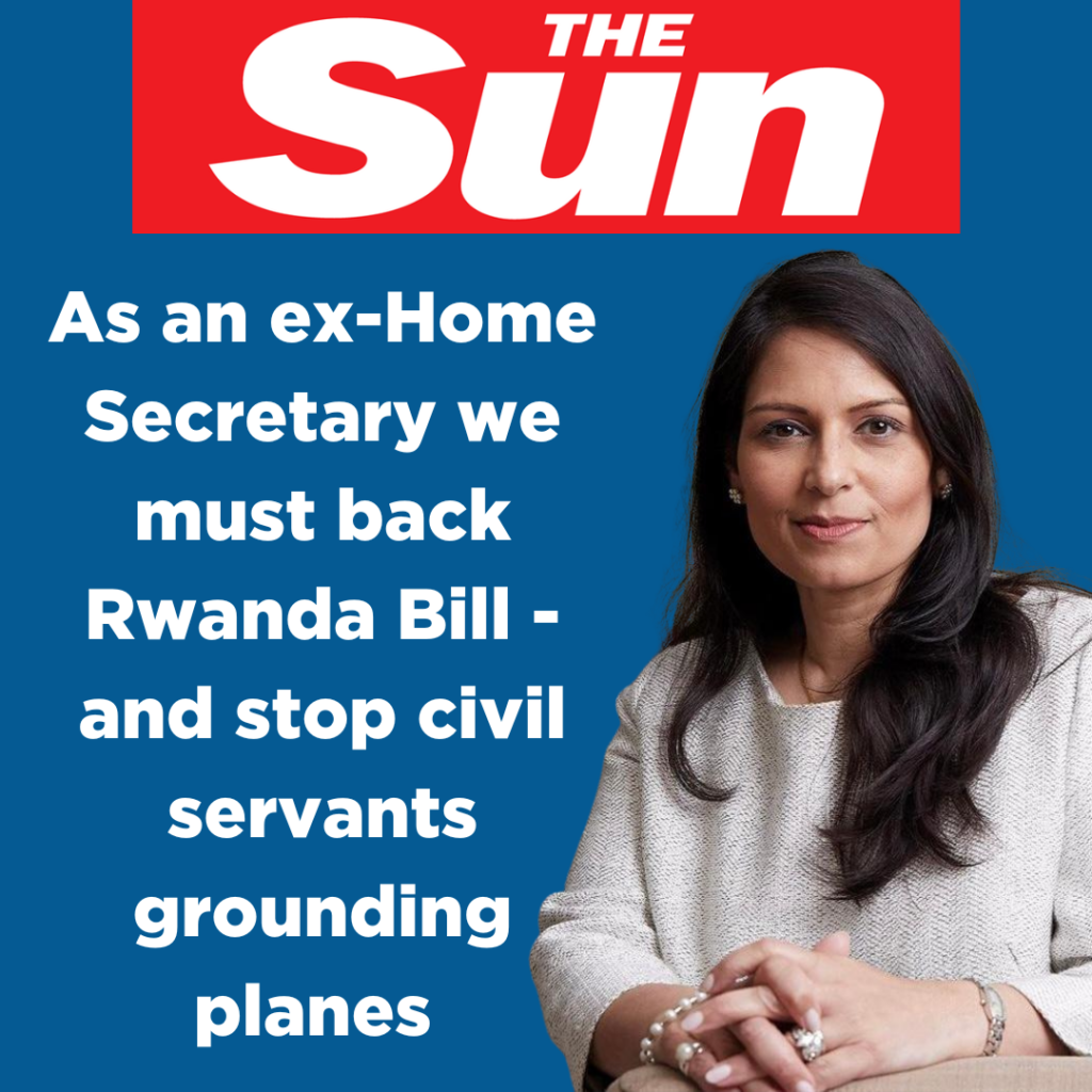 As an ex-Home Secretary we must back Rwanda bill – and stop civil servants grounding planes