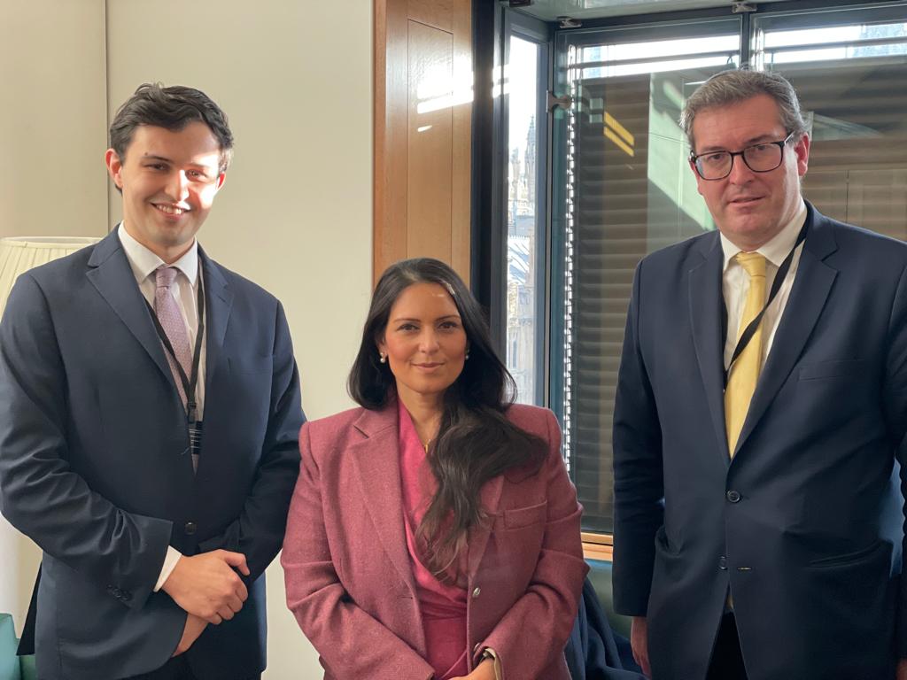 Priti meets with Benedict Rogers, co-founder and chief executive of Hong Kong Watch