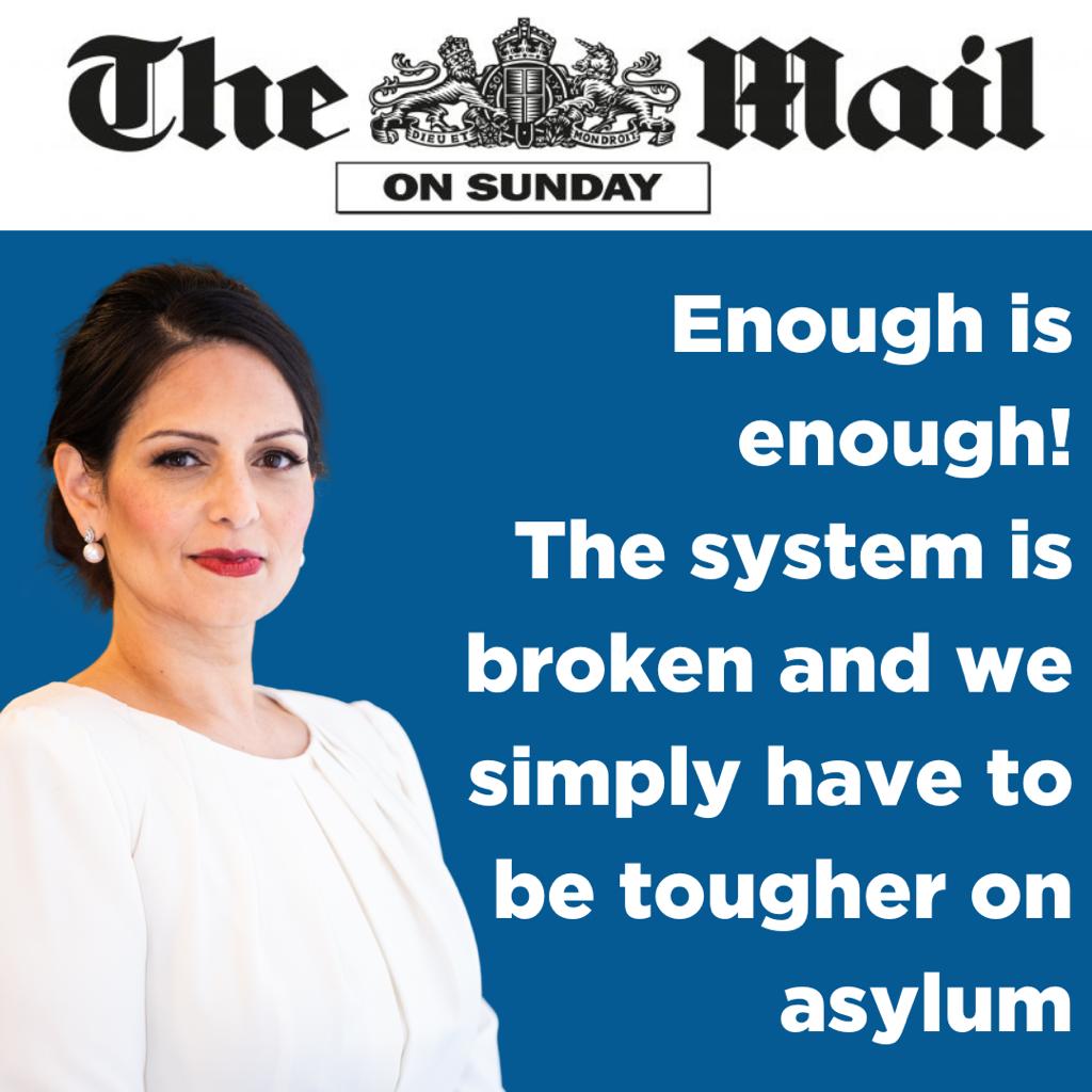 Enough is enough… the system is broken and we simply have to be tougher on asylum