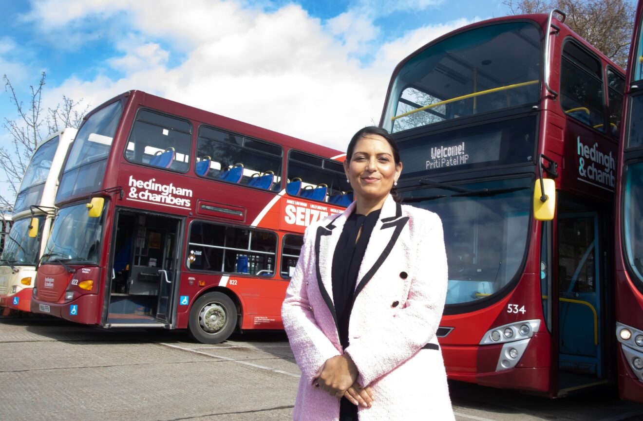 Priti launches new local bus route
